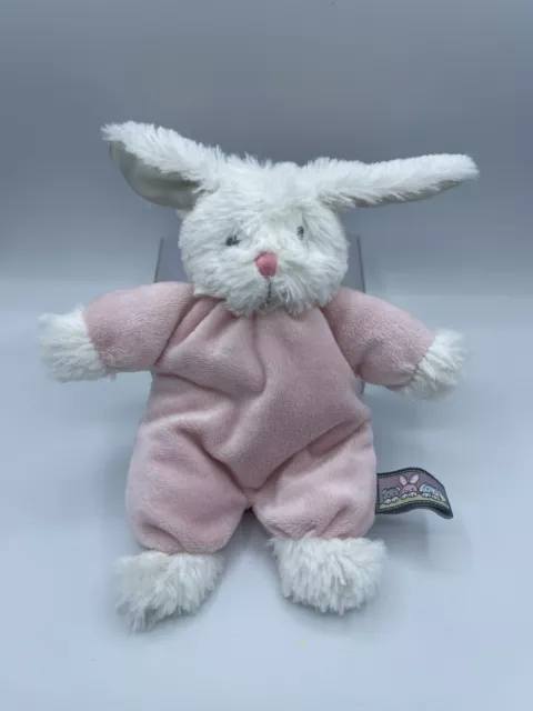 Blankets And Beyond Pink Bunny Baby Lovey Plush Easter Rabbit Stuffed Animal