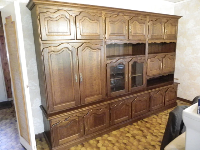 GRAND MEUBLE SALLE à manger en bois massif EUR 100,00 - PicClick FR