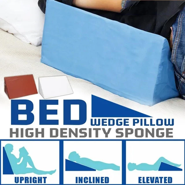 Washable Foam Bed Wedge Pillow Elevation Cushion Lumbar Support Legs Back B5N5
