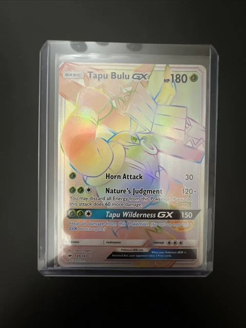 Tapu Bulu GX Rainbow Secret Rare  Burning Shadows 149/147 mint ! Pack fresh