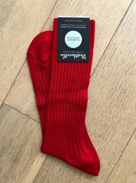 NWT - Pantharella Danvers Cotton Lisle Socks - Large