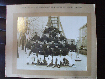 Rare photo 1900 ecole normale gymnastique escrime joinville le pont acquart n°2