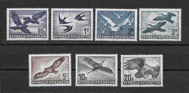 ÖSTERREICH 1950-1953 ANK 967-973 postfrisch** FLUGPOST, Mi 955,956,968,984-987