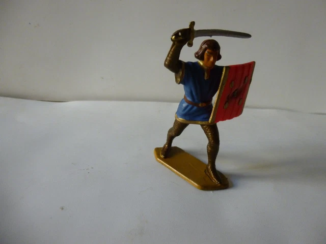 Starlux - Moyen-âge - Série Choc 66 - Piéton Chevalier Armure Combattant Ref Mpc 38 2 P Image 392821 Grande