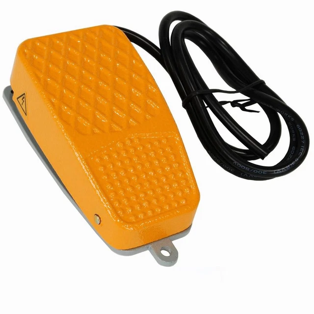 Interrupteur à pied à pédale d'alimentation électrique 10A avec boîtier en