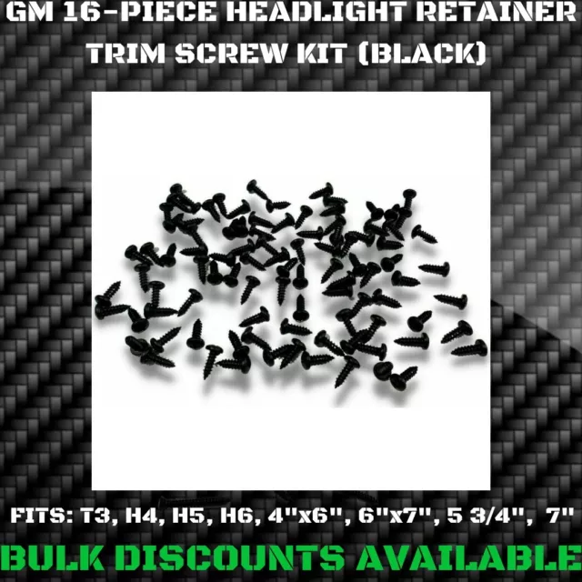 1967-2002 Firebird Trans Am Fog Light Headlight Trim Retainer Bucket Screws GM