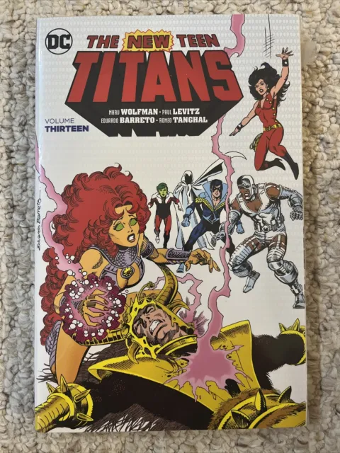 New Teen Titans Vol 13 Softcover TPB Graphic Novel Wolfman Perez Bramd New