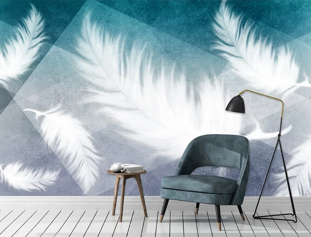 Murale 3D Auto-collante Gentle Feather R27923 – Papier Peint Panoramique Luna Retiré Facilement