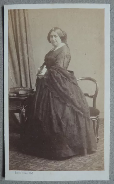 Photo CDV Woman By Bisson Frères Paris to The 1860