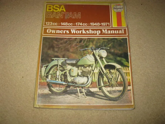 Haynes Motorcycle Owner's Workshop Manual Book - BSA Bantam