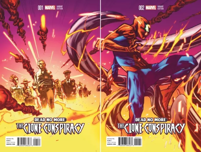 Amazing Spider-Man Clone Conspiracy #1 #2 Connecting Cover Variant Edition Set/2