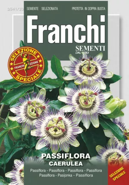 Franchi Sementi DBFS341-30 Passionsblume Caerulea (Passionsblumensamen)