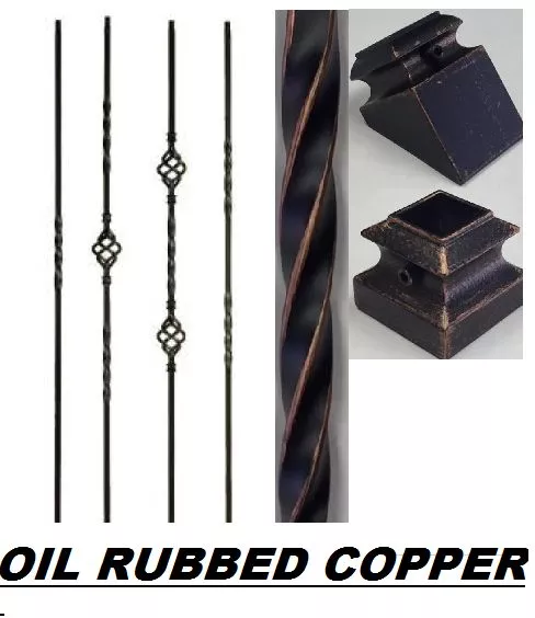 Iron Balusters Iron Spindles Metal Stair Parts Hollow Oil Rubbed Copper