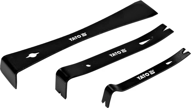 YATO 3-tlg. Brechstangen Set – Nagelzieher, Kuhfu Produktbild-Vorschau 2
