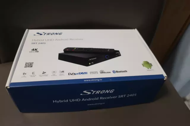 STRONG SRT 2401 Ultra HD Hybrid IP Box :4K, UHD, Android 7.1, IPTV, Triple Tuner