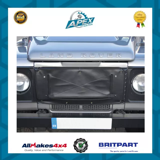 Radiator Muff Cover Black For Land Rover Defender - Part No Da2161Black