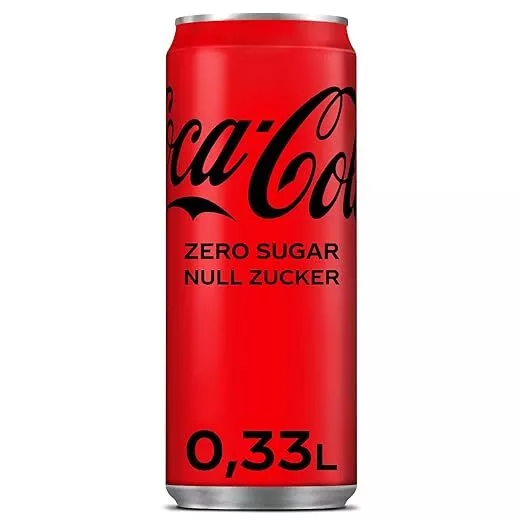 24 x 330ml Coca-Cola Zero Sugar koffeinhaltig inkl. 6,00€ Pfand NEU MHD 4/24