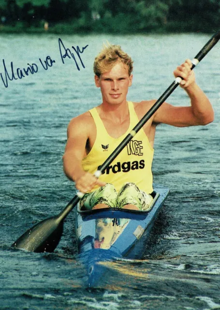 Autogramm Mario von Appen original Olympiasieger 1992 Kanu Vierer-Kajak