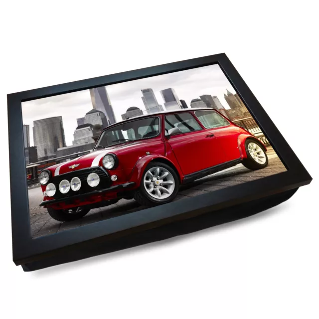 Deluxe Cushioned Lap Tray | Wooden Frame | Classic Mini Cooper #MJ