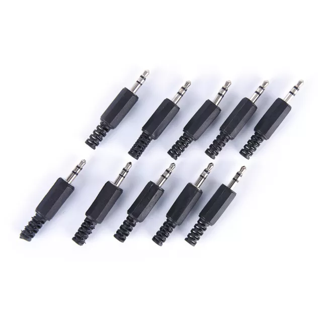 10x/lot 3.5mm audio male plug jack adapter stereo connector headphone  ‘ d YT