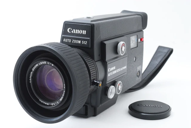 🌟 Near Mint+ 🌟 Canon Auto Zoom 512XL Electronic Super 8 Film Camera from Japan
