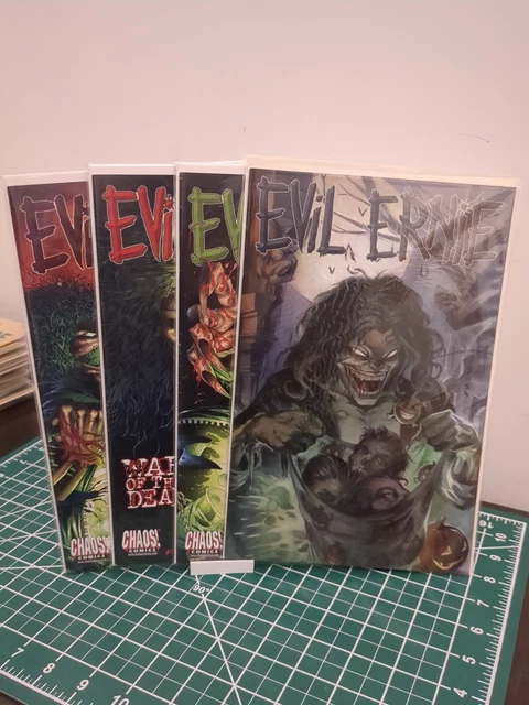 Evil Ernie War of the Dead  Complete #1 -3 + Dynamic Forces Painted Variant...