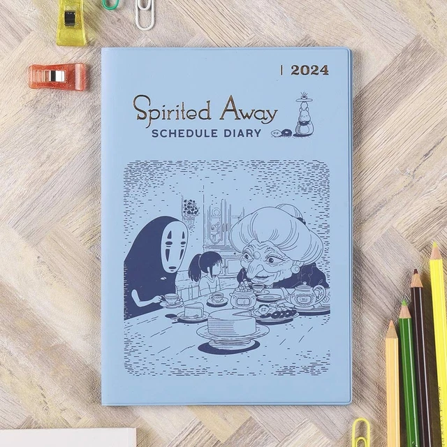 STUDIO GHIBLI SPIRITED Away A5 Diary Planner 2025 Horaire livre mensuel