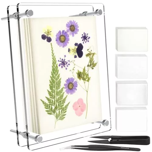 6 Layers Flower Press Kit Acrylic Flower Leaf Preservation Kit DIY Nature Flo...