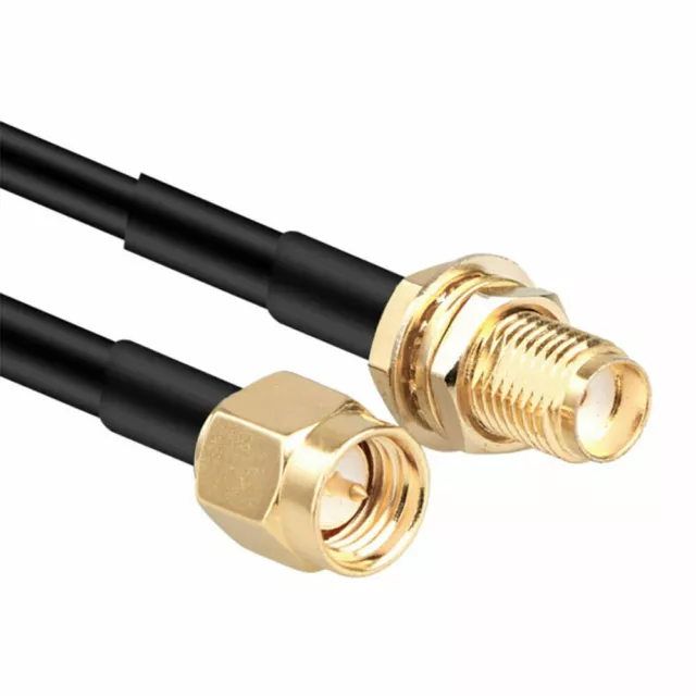 1m to 5m SMA Male to Female Coaxial Extension Cable Antenna Wi-F Router UK