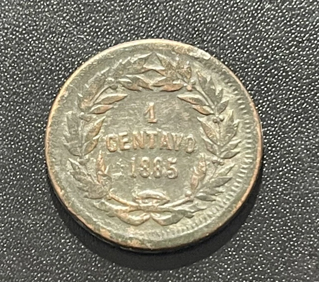 Honduras 1885 Centavo Bronze Coin