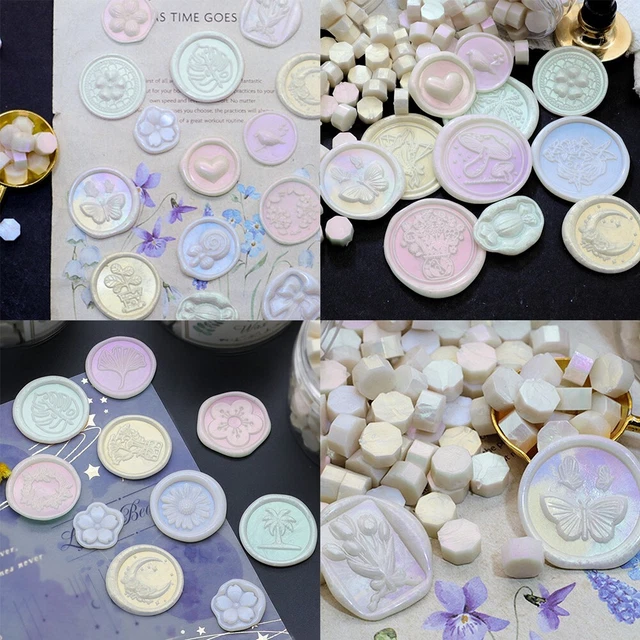 Piriuuo 100 Autocollants En Cire Dorés En Forme De Cœur, Pour Enveloppes, Cartes D'invitation, Cartes De Vœux, Décoration