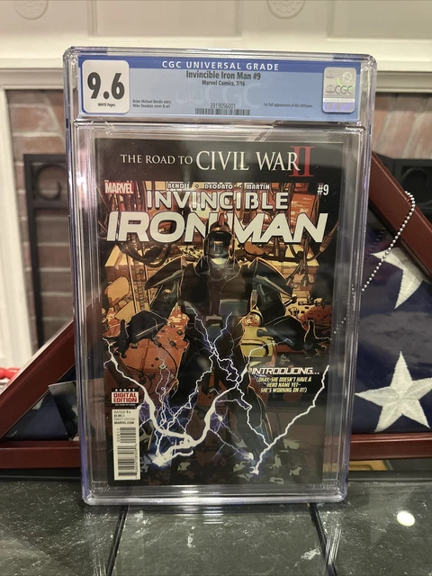 Invincible Iron Man #9 CGC 9.6 WP *Key 1st Full App Riri Williams/ Ironheart!