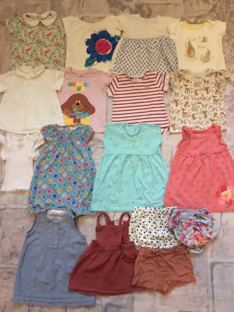 Baby Girls 9-12 Months Clothes Bundle Dress Tops Shorts Next Zara TU Etc