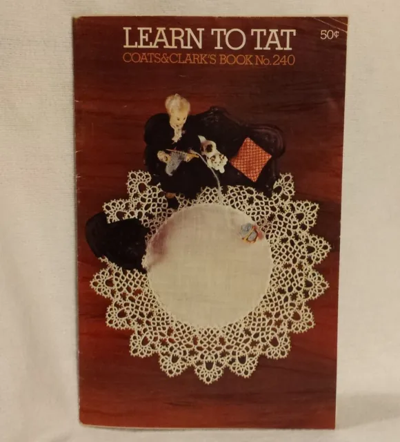 Abrigos de colección Learn to Tat 1974 y libro de Clark's 240 encaje artesanía folleto práctico