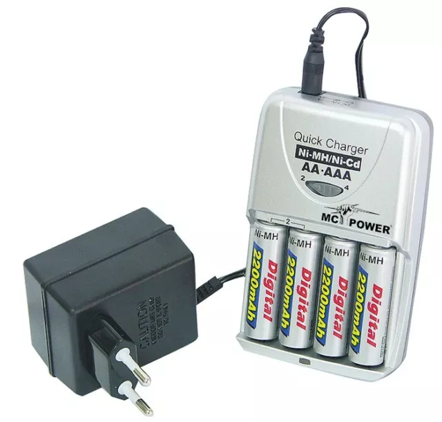 Neuf Chargeur de Batterie Voiture 4 Batteries Courant de Charge