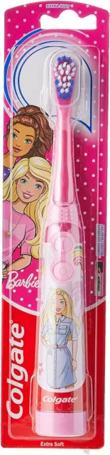 Colgate Kids Barbie Extra Soft Battery Toothbrush 3+ Years - Assorted Designs