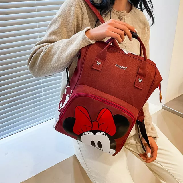 Lady Girl Woman Disney Minnie Mouse Backpack Shoulder Bag Messenger Bag Hand Bag