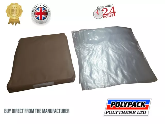 Clear Polythene Poly Bags All Sizes Crafts, Food Safe - 8"x10" Up To 36" x 36"