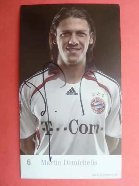 -ö- Martin Demichelis (6) - Original signiert - Bayern München 2006/2007