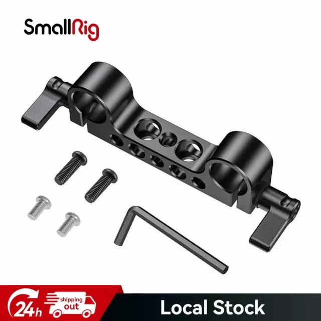 SmallRig Camera 15mm Dual Rod Clamp for 15mm Rail Support System - 942