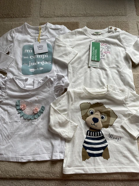 Pacchetto abbigliamento ragazze età 3-6 mesi alcuni nuovi con etichette top e gilet