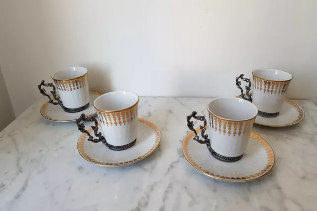 4 Tasses à café en Porcelaines  de Bavière-  lot de 4  -Neuves-