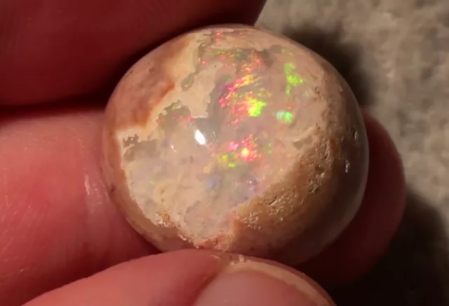 Mexicain Opale de Feu 30,0ct .mit de Rêve Feu -top Pierre Avec Video