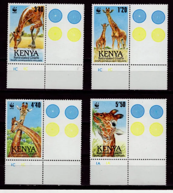 Giraffen- WWF Ausgabe 1989 Kenya Michel 481- 484 postfrisch( 98)