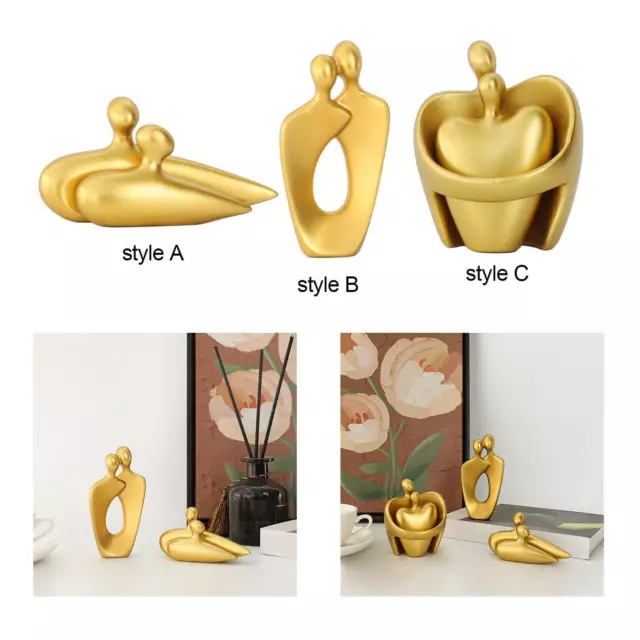 Figurines abstraites modernes de statue de couple pour des décors de cadeau