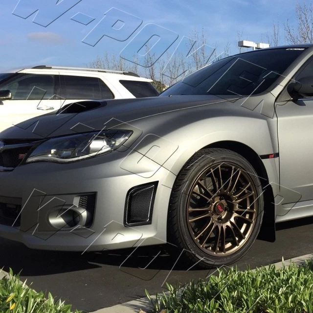 NINTE Front Bumper Side Air Vent Cover For 2008-2014 Subaru WRX in Carbon FIber Look main image 1