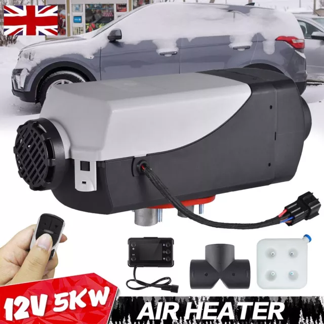 Air Diesel Heater 5KW 12V For Car Truck Motorhomes Night Parking LCD Display UK