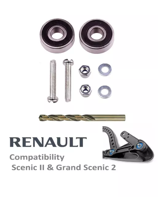 DIY  Renault Scenic II & Grand Scenic 2 Driver Wiper Arm Repair Set with manual