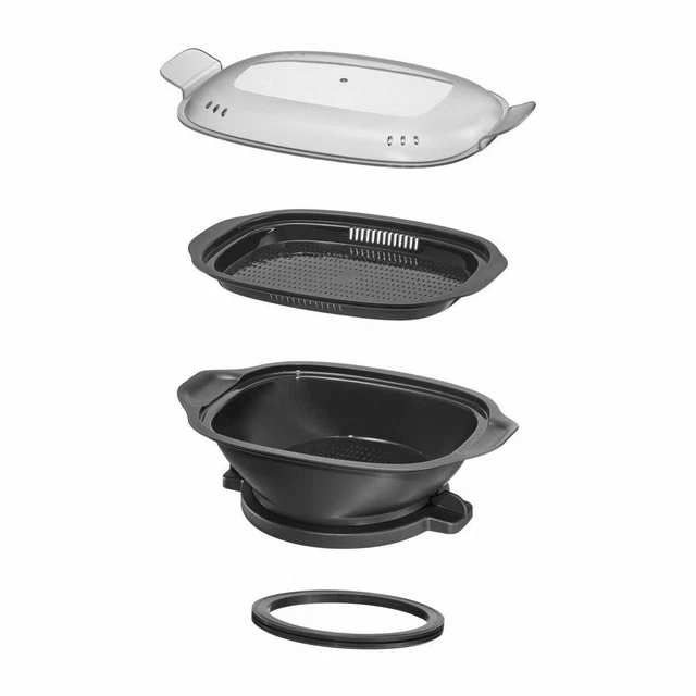 Panier De Rangement Pour Fer à Repasser Corby Brixton - Gris Foncé - Base Résistante à La Chaleur, Double Fermeture - 13