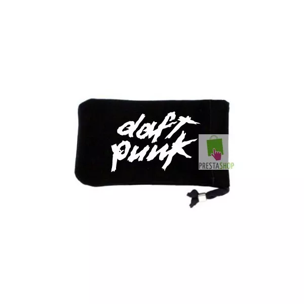 Housse téléphone portable DAFT PUNK Pochette chaussette Blanc